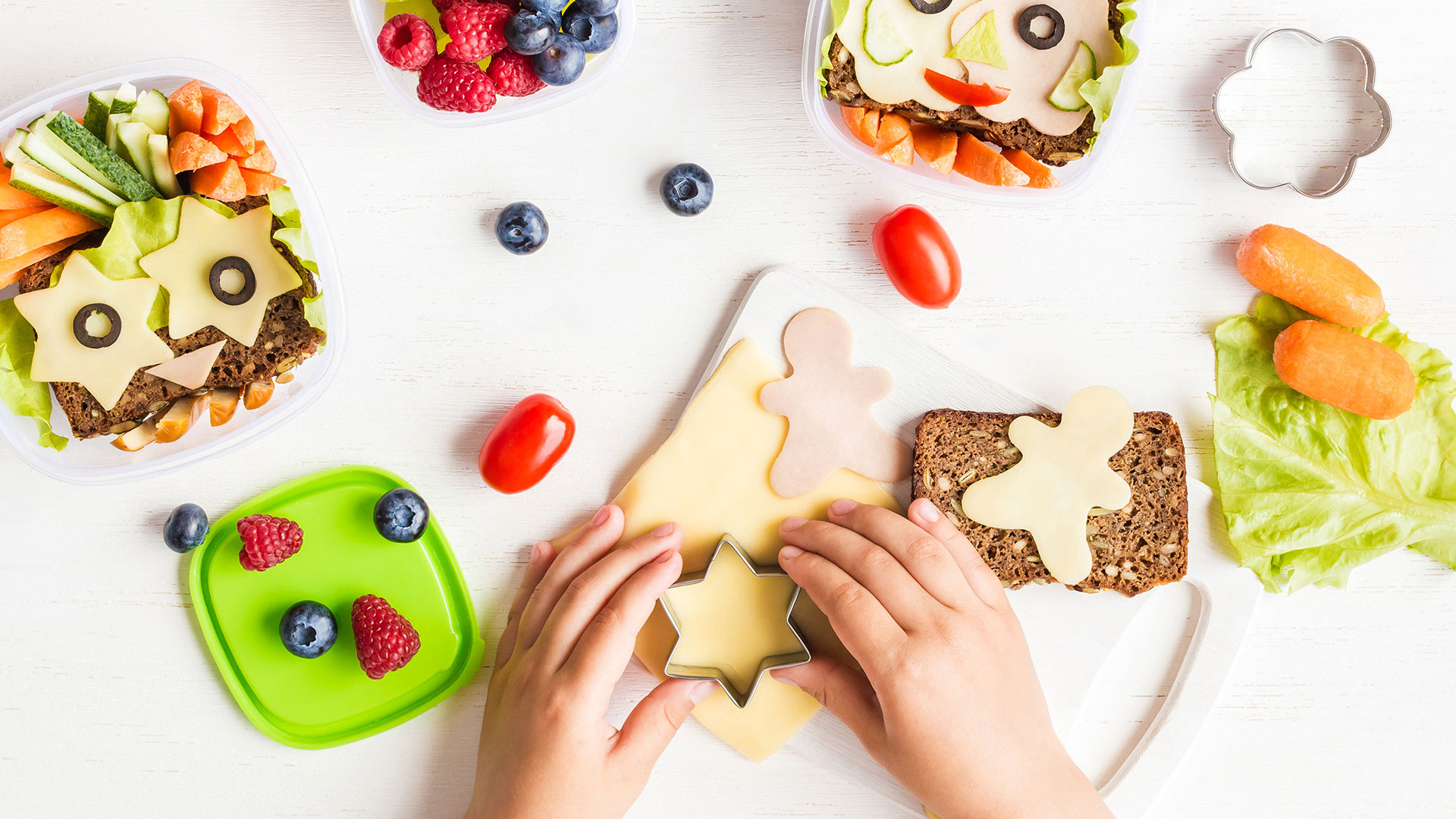 Meriendas saludables para ninos